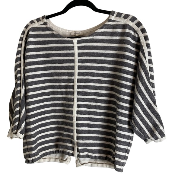 Madewell Striped 100% Cotton Blouse size medium - Picture 11 of 11
